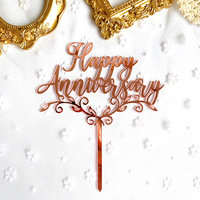 Hochzeitstag Happy Anniversary Acryl Kreative Kuchen Dekoration Karte Acryl Topper Für Kuchen