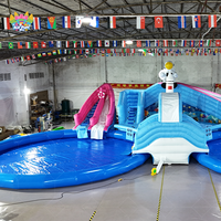 Toboggan aquatique gonflable en promotion avec piscines, jouets aquatiques et parc aquatique gonflable avec piscine