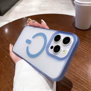 Nouvelle Mode Ultra-Mince Transparent Mat Magnétique Téléphone étui pour <span class=keywords><strong>iphone</strong></span> 16 Pro Max 15 Plus 14 13 12 <span class=keywords><strong>11</strong></span> Housse De Protection - Product Image 5