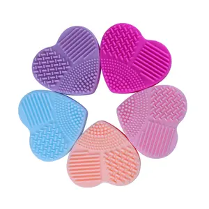 Nettoyeur cosmétique en forme de cœur, 10/2020, brosse de maquillage en Silicone, œuf de nettoyage, fabriqué en chine