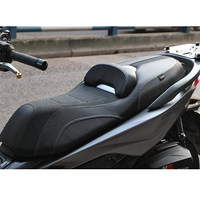 Siège de moto à hauteur basse modifié avec support lombaire, petit dossier, coussin imperméable pour Honda NSS350 Forza350