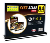 KEJEA support de menu porte-cartes présentoir de cartes publicitaires A4 A5 double face présentoir de table pour bureau ou école