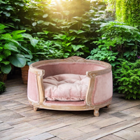 Nouveau Nid pour Chien et Chat en Bois Massif Sculpté de Style Européen, Canapé et Lit pour Animaux de Compagnie, Idéal pour Petits Animaux – Vente en Gros et au Détail Disponibles