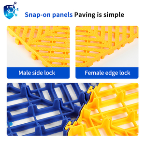 20mm pekerjaan berat saling mengunci PP garasi ubin lantai Modular lantai plastik <span class=keywords><strong>grid</strong></span> untuk gudang Carwash Supermarket penggunaan Rumah Sakit - Product Image 4