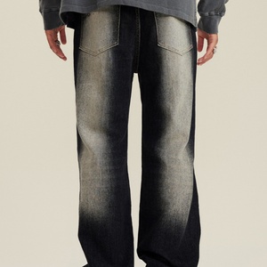 Jeans de Mezclilla Rectos para Hombre, Tallas Grandes, Transpirables, Ecológicos, con Efecto Desgastado y Lavado Vintage, de Alta Calidad - Product Image 5