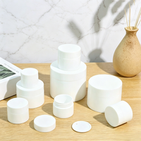 Luxuriöse Maßgefertigte Bernsteinfarbene 200ml 250ml Mattierte Kunststoff-PET-Leerverpackungen für Körperbutter Kosmetik-Creme-Verpackungsdose mit Deckeln