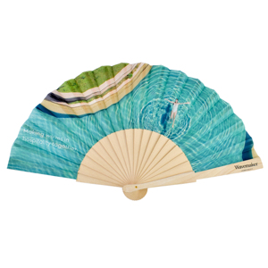 Éventail en bois peint écologique, cadeau d'affaires, décoration d'intérieur, style espagnol - Product Image 4