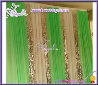 Rideau de fond de scène de mariage à paillettes brillantes de style européen pour la décoration de scène de mariage