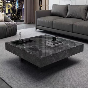 Ý thiết kế hiện đại trung tâm bảng biệt thự đồ nội thất phòng khách đá hàng đầu vuông phòng khách Bàn cà phê sang trọng đá trà bảng - Product Image 6