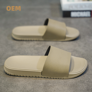 OEM Tùy Chỉnh Màu Đen <span class=keywords><strong>Slide</strong></span> Giày Dép Sandal PVC Biểu Tượng Tùy Chỉnh Dép Người Đàn Ông Đồng Bằng Trống Trượt Dép Dép Dép Biểu Tượng Tùy Chỉnh Trượt Sandal - Product Image 4