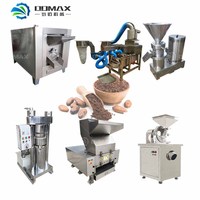 Ligne de production de poudre de cacao alcalinisée commerciale Ligne complète de transformation des fèves de cacao Machine à peler les fèves de cacao