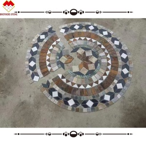 Colorful Marble <strong>Mosaic</strong> <strong>Tile</strong> for Outdoor Floor and Wall Hexagon and Round Shape Waterjet Marble <strong>Mosaic</strong> - Product Image 5