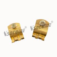 Clip de câble en laiton de type AUS, pince de terre BCC, pince de connexion pour fil de piquet de terre, pince de terre adaptée aux piquets de 13 mm