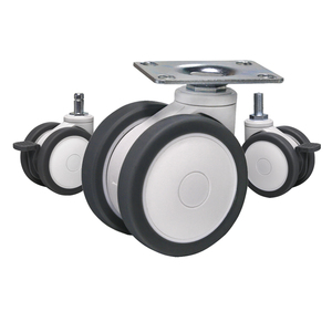 Swivel <span class=keywords><strong>Medical</strong></span> Twin <span class=keywords><strong>Caster</strong></span> Roda 3 polegada 4 polegada Móveis Rodízio Com Freio Rodas Gêmeas <span class=keywords><strong>Medical</strong></span> Rodízios - Product Image 1
