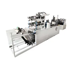 Automatic napkin tissue making machine dinner tissue color printing tissue paper equipment package optional