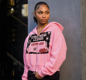 Felpa con Zip Personalizzata 400gsm Stile <span class=keywords><strong>Y2K</strong></span> Streetwear, Taglio Corto Oversize con Grafica per Uomo - Product Image 4