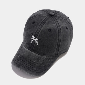 Cucciolo di cartone animato ricamato tendenza retrò vecchio anatra sport cappellini estivi Casual berretto da Baseball per le donne all'aperto protezione solare - Product Image 5