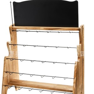 Wooden <b>Jewelry</b> <b>Display</b> Rack 5 Tier Solid Wood Bracelet Earring Storage Desktop Organizer <b>For</b> <b>Craft</b> <b>Show</b> Stall <b>Display</b> - Product Image 5