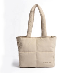 CHANGRONG Custom Nylon Puffer Tote <strong>Bags</strong> Durable and Custom Printed Logo - Product Image 2