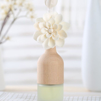 Véritable parfum en gros moderne populaire 50ML artistique Sola fleur Reed diffuseur ensemble cadeau Reed diffuseur avec fleur