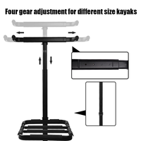 STARRYHEART Rack pour kayak RV Support de kayak sur pied avec attelage