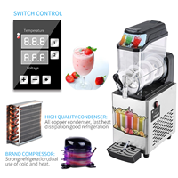 Machine électrique commerciale à 1 réservoir en acier inoxydable Slush 12L presse-agrumes automatique pour boissons froides pour les fêtes et les hôtels