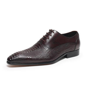 Zapatos Formales para Hombre, Zapatos de Negocios, Zapatos Formales con Cordones Estilo Oxford, Zapatos de Vestir de Cuero de Alta Calidad y Modernos para Hombre - Product Image 4