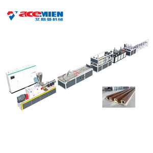 New <strong>Wpc</strong> Louver Panels Wood Plastic Extrusion Composite Decking Flooring Fencing Board Profile Production Making <strong>Machine</strong> Line - Product Image 2