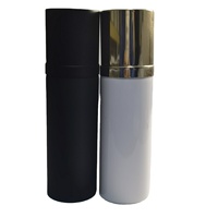 Flacon de parfum en aluminium de 100 ml avec col à vis et pulvérisateur à pompe, réutilisable et rechargeable