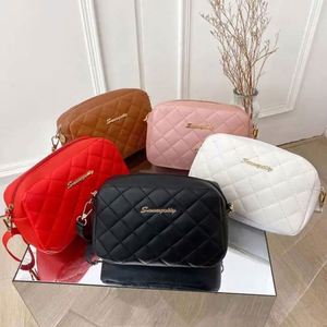Custom Korean Version Women's PU Canvas Fashion Eco-Friendly Zipper Closure Crossbody <b>Bag</b> Cartoon Pattern 1-1.9L Capacity High - Product Image 1