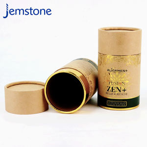 Caja de tubo de papel de regalo de prototipado rápido personalizado Cilindro de embalaje redondo reciclable Manejo de impresión de fuga Varios estilos - Product Image 2