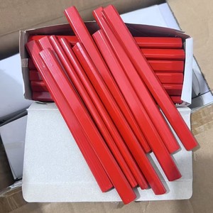 Ensemble de crayons de charpentier rouges de 7 pouces, impression personnalisée du logo, crayon de charpentier jumbo pour l'utilisation des entreprises de construction - Product Image 2