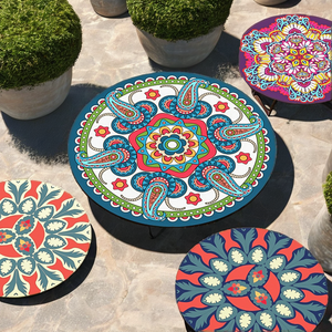 Custom Printed Cartoon Design Eco-Friendly 3mm Thick <b>Silicone</b> <b>Coaster</b> Cup Mat Sets 300mm Diameter Bar Beer 50 Customized Logos - Product Image 6