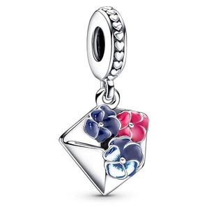 Panjia DIY Joyería para el Día de la Madre, Plata 925, Colgante de Mariposa Azul, Oro Rosa, Zirconia, Cuentas de Flor de Cerezo, Diseño Moderno y Romántico - Product Image 6