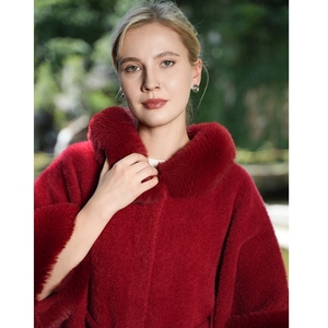 Women Elegant Faux Fur Shawls with Sleeve Belt Flurry Winter Warm Cloak Fashion Shawl <b>Wrap</b> for Wedding Cocktail - Product Image 3