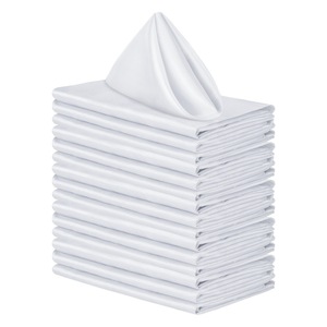 Satijnen servetstof met zijden satijnen oppervlak, gehemde rand, voor restaurant-, hotel- en bruiloftsdecoratie - Product Image 1