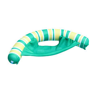 Bouée flottante semi-circulaire en forme de U avec filet, chaise longue aquatique pour adultes, jouet de loisirs pour piscine - Product Image 5