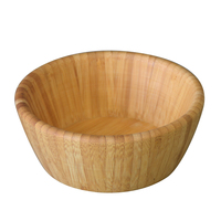 Ensemble de 3 bols à salade en bambou naturel, bols de service en bois écologiques pour aliments, fruits, collations