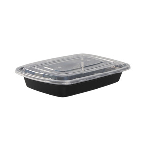 Boîte à bento personnalisée à un compartiment Boîte à lunch en plastique de gros Boîte à lunch de style américain avec couvercle - Product Image 1