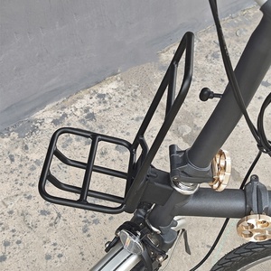 Pièces de rechange pour vélo pliant, porte-bagages avant en alliage d'aluminium pour <span class=keywords><strong>Brompton</strong></span>, porte-sacoches de type « nez de cochon », accessoires de vélo - Product Image 2
