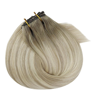 Extensions de cheveux à clips double épaisseur, 7 pièces, 12-30 pouces, pointes pleines et épaisses, sans perte de cheveux, multicolores, en vrac