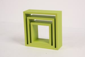 رف جداري خشبي عائم على شكل مكعب مع لوح MDF - Product Image 5
