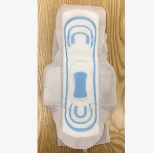 disposable blue pattern cotton dry surface lady period sanitary pads