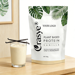 Poudre de protéines végétales naturelles en gros OEM/ODM, 5 ingrédients : pois, courge, chia, végétalien, sans OGM, sans gluten - Product Image 1