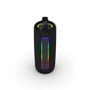 FANSBE alça de alto-falantes Bluetooth portáteis à prova d'água para uso externo 20W Hifi 4000mah RGB luz colorida