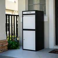 Boîte de livraison de colis de grande taille en acier inoxydable pour l'extérieur, personnalisable par le fabricant, boîte aux lettres sécurisée pour colis postaux et envois