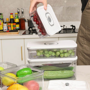 Ensemble de récipients alimentaires scellés sous vide spéciaux pour la cuisine avec boîte de stockage <span class=keywords><strong>d</strong></span>'aliments carrée hermétique - Product Image 3