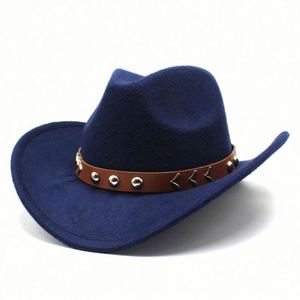 Chapeau Fedora en feutre unisexe, sombrero, chapeau western personnalisé, chapeau de cowboy en feutre - Product Image 2