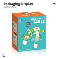Table de jeu éducative en plastique pour l'extérieur, idéale pour la plage et l'eau, pour les tout-petits - Bac à sable d'activités