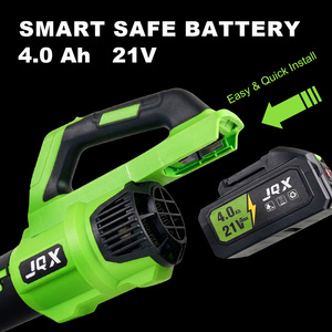 เครื่องเป่าลมไร้สาย 21V แบบไร้แปรงถ่าน พร้อมแบตเตอรี่แบบชาร์จได้สองก้อน ดีไซน์แบบมือถือเพื่อการทำความสะอาดสวนและสนามหญ้าอย่างทรงพลัง - Product Image 4
